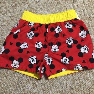 Mickey Mouse swim trunks NWT